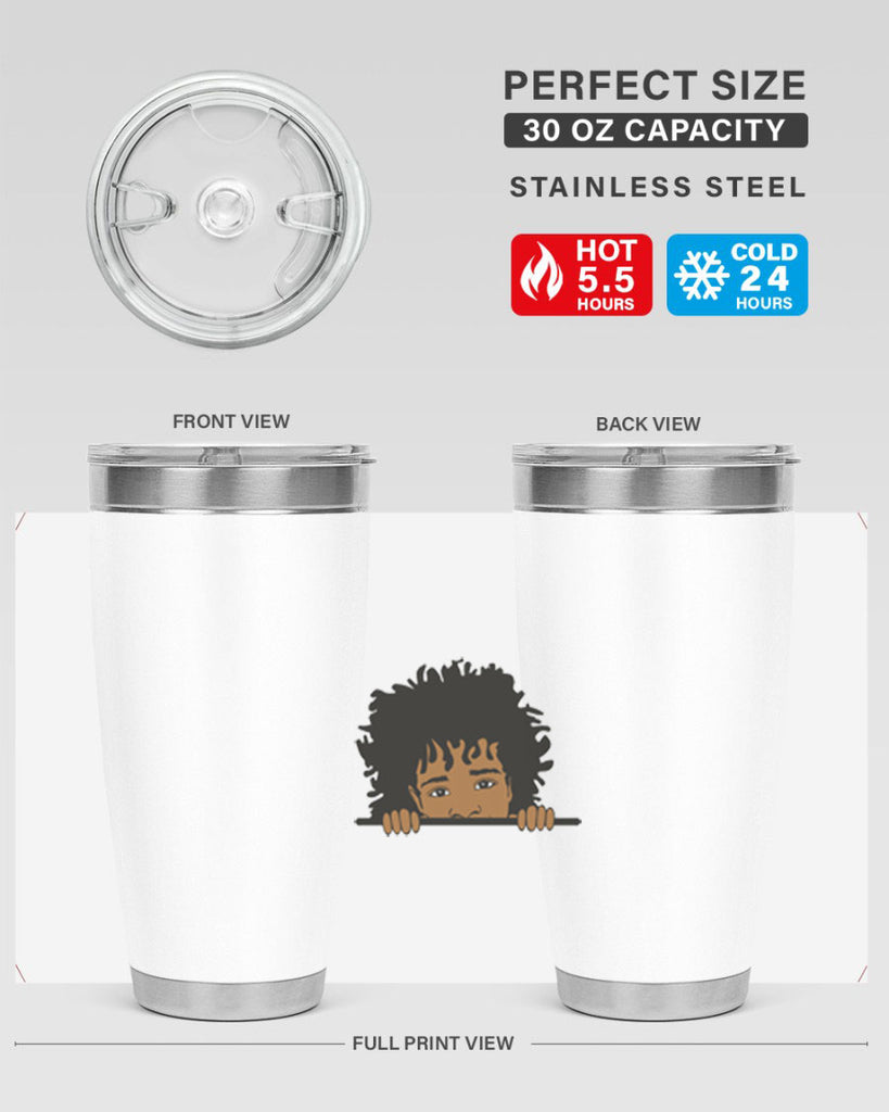 black boy 4#- black men - boys- tumbler