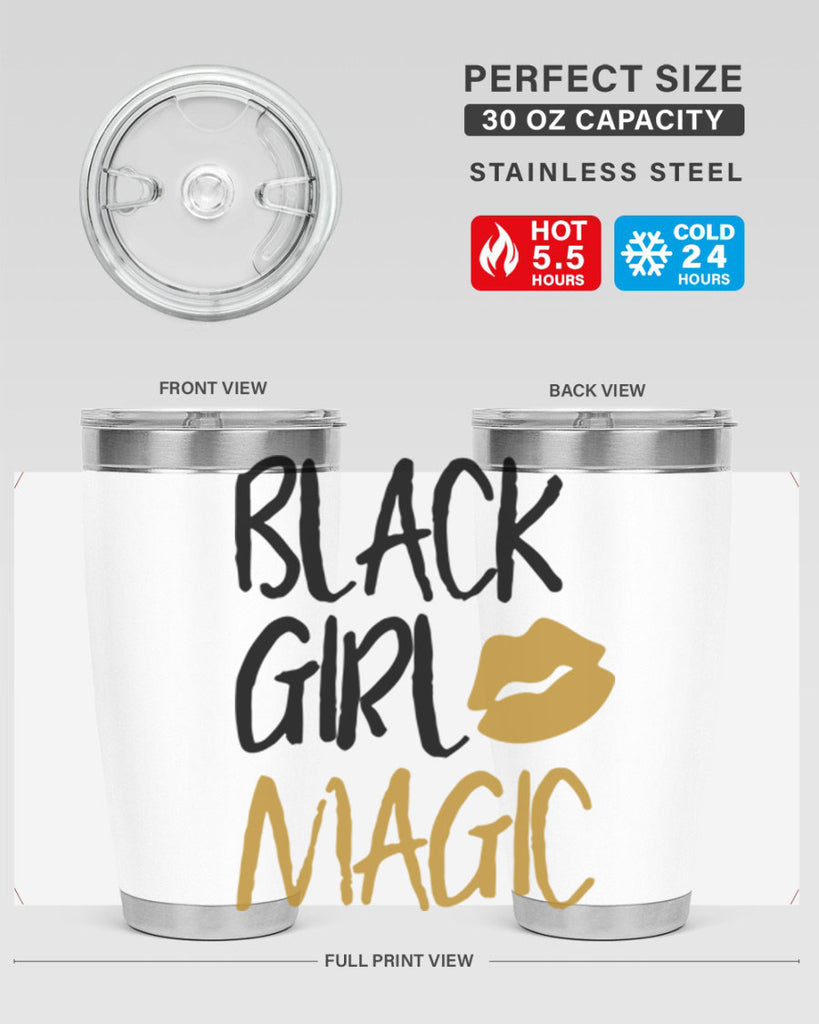 black girl magic lips cocoandbanana 245#- black words phrases- Cotton Tank