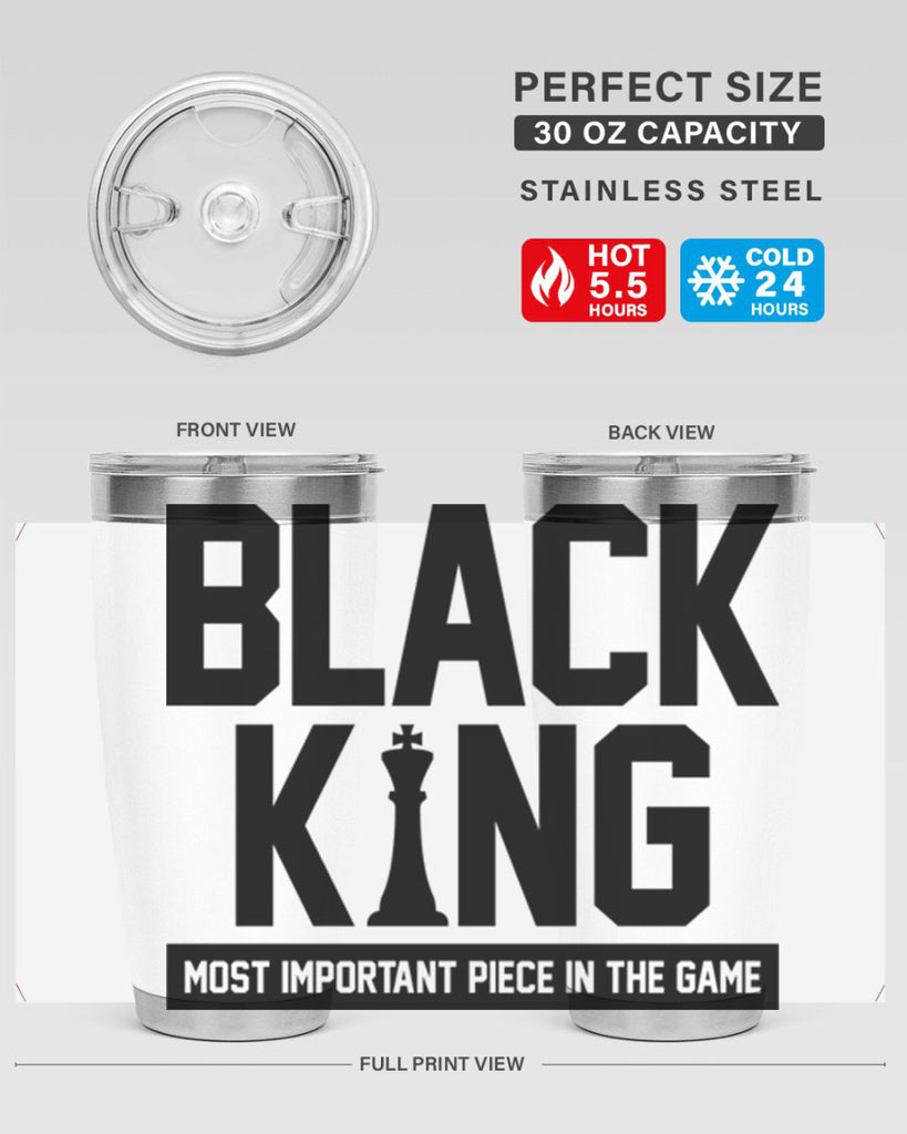 black king 199#- black words phrases- Cotton Tank