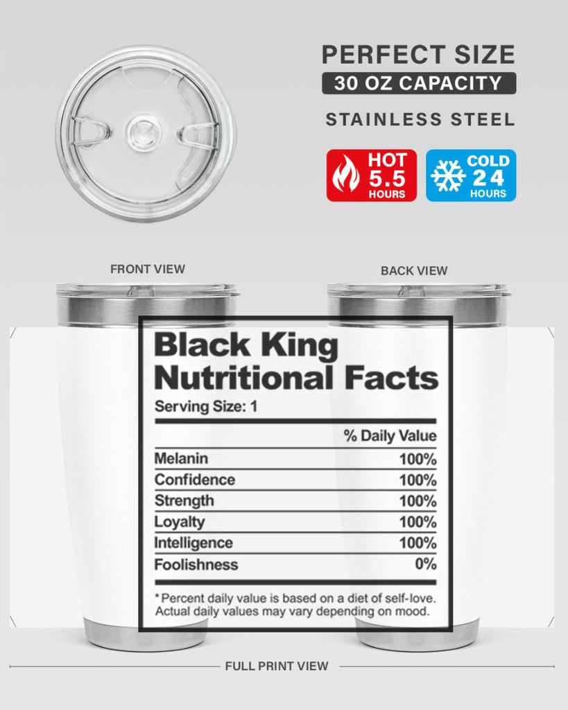 black king nutritional facts 231#- black words phrases- Cotton Tank