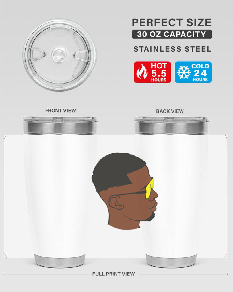 black man 27#- black men - boys- tumbler