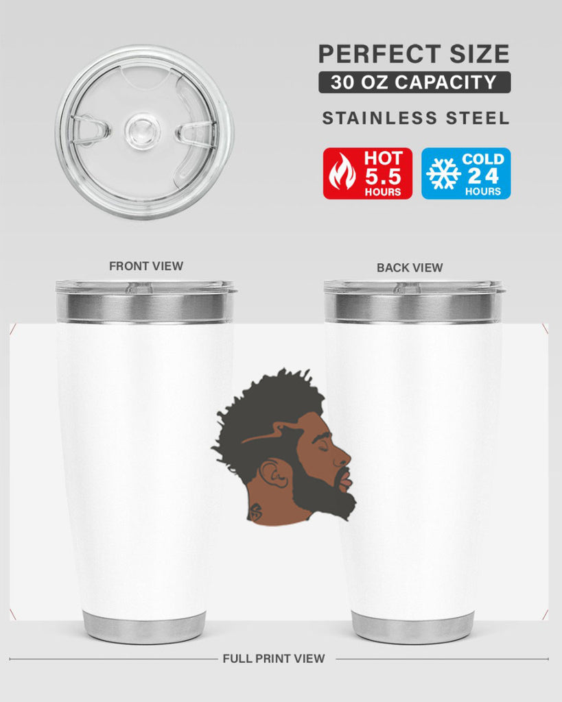 black man 30#- black men - boys- tumbler