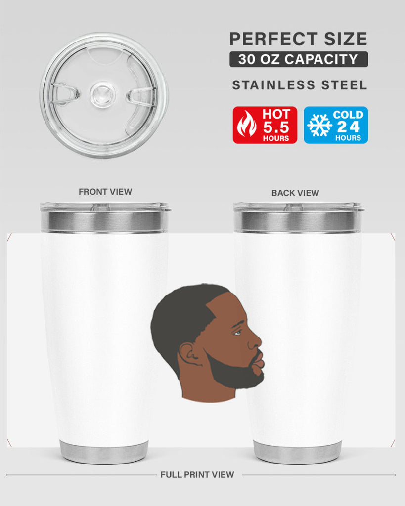 black man 35#- black men - boys- tumbler