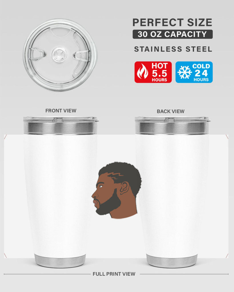 black man 40#- black men - boys- tumbler