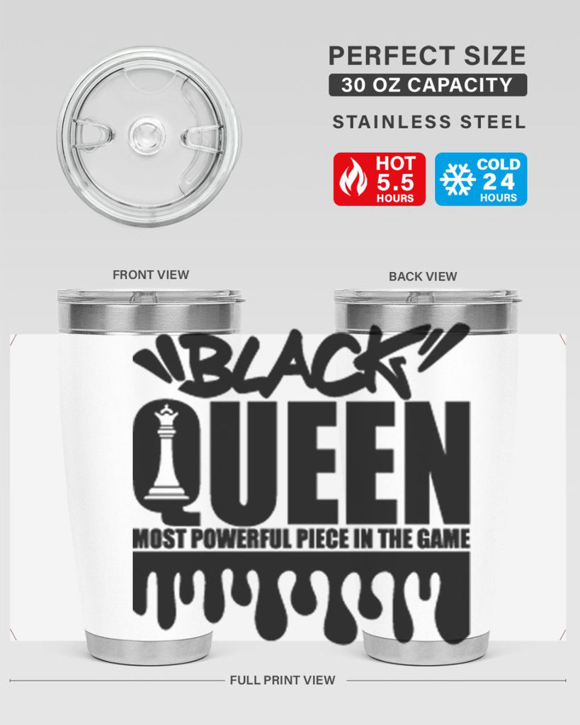 black queen 173#- black words phrases- Cotton Tank