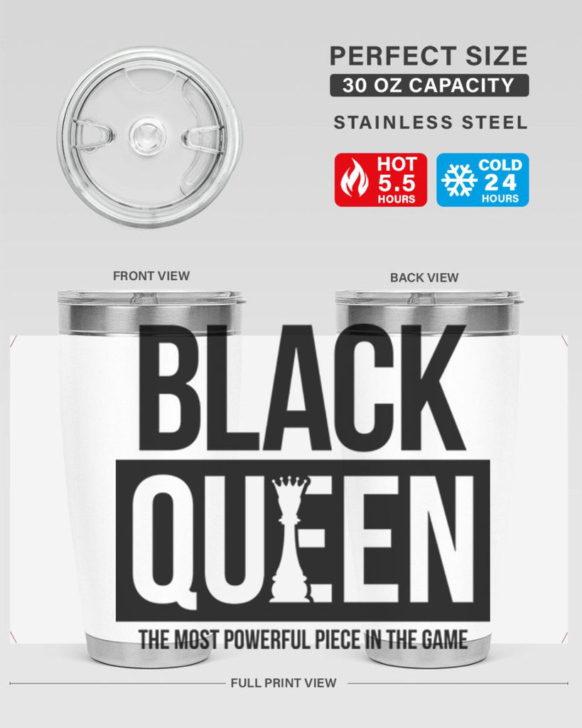black queen chess 224#- black words phrases- Cotton Tank