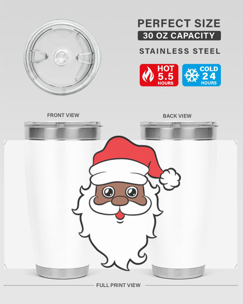 black santa 25#- black men - boys- tumbler
