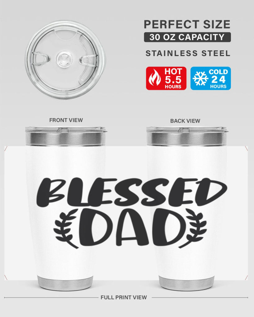 blessed dad 36#- dad- Tumbler