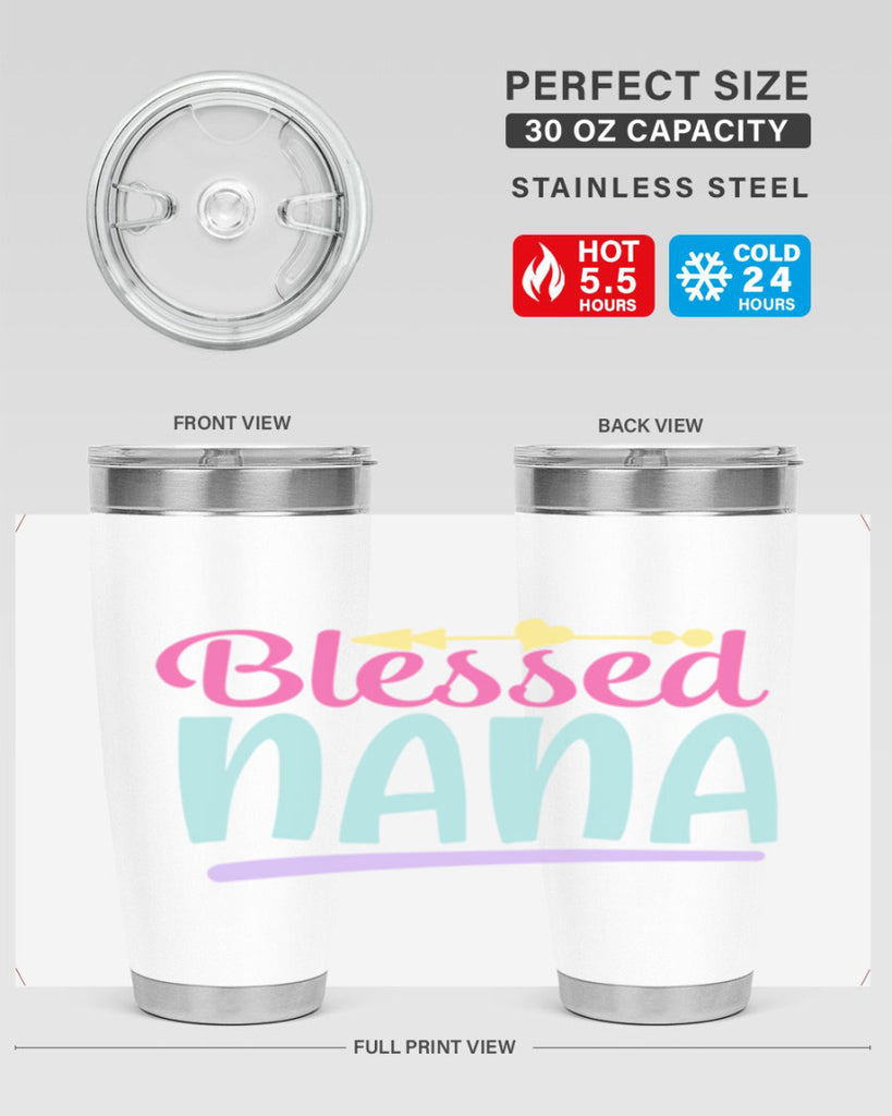 blessed nana 60#- grandma - nana- Tumbler