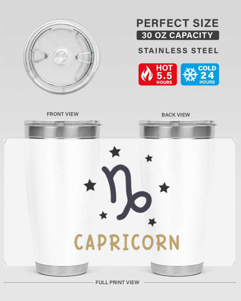 capricorn 206#- zodiac- Tumbler
