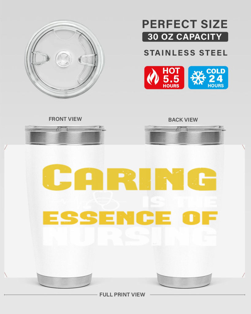 caring is the essence of Style 250#- nurse- tumbler