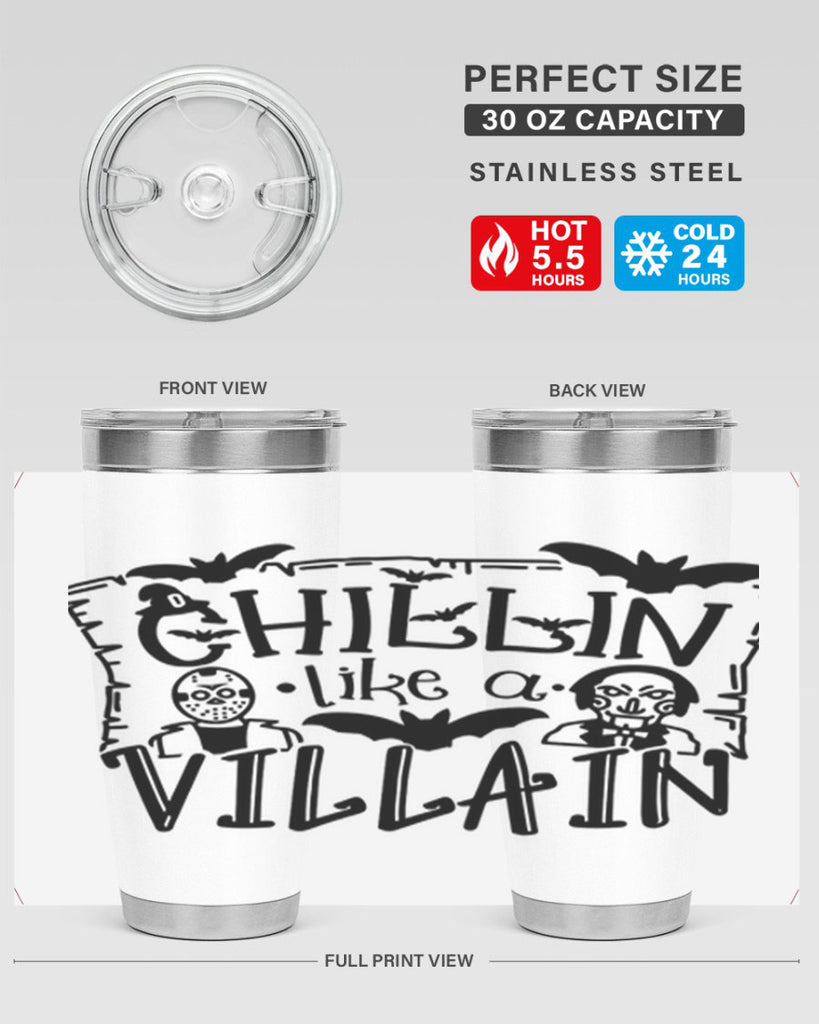 chillin like a villain 82#- halloween- Tumbler