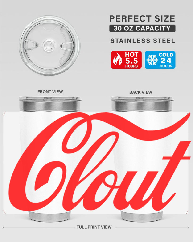 clout 185#- black words phrases- Cotton Tank