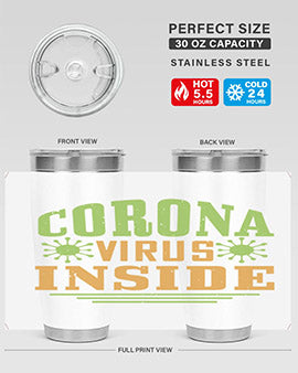 coronavirus inside Style 2#- corona virus- Tumbler