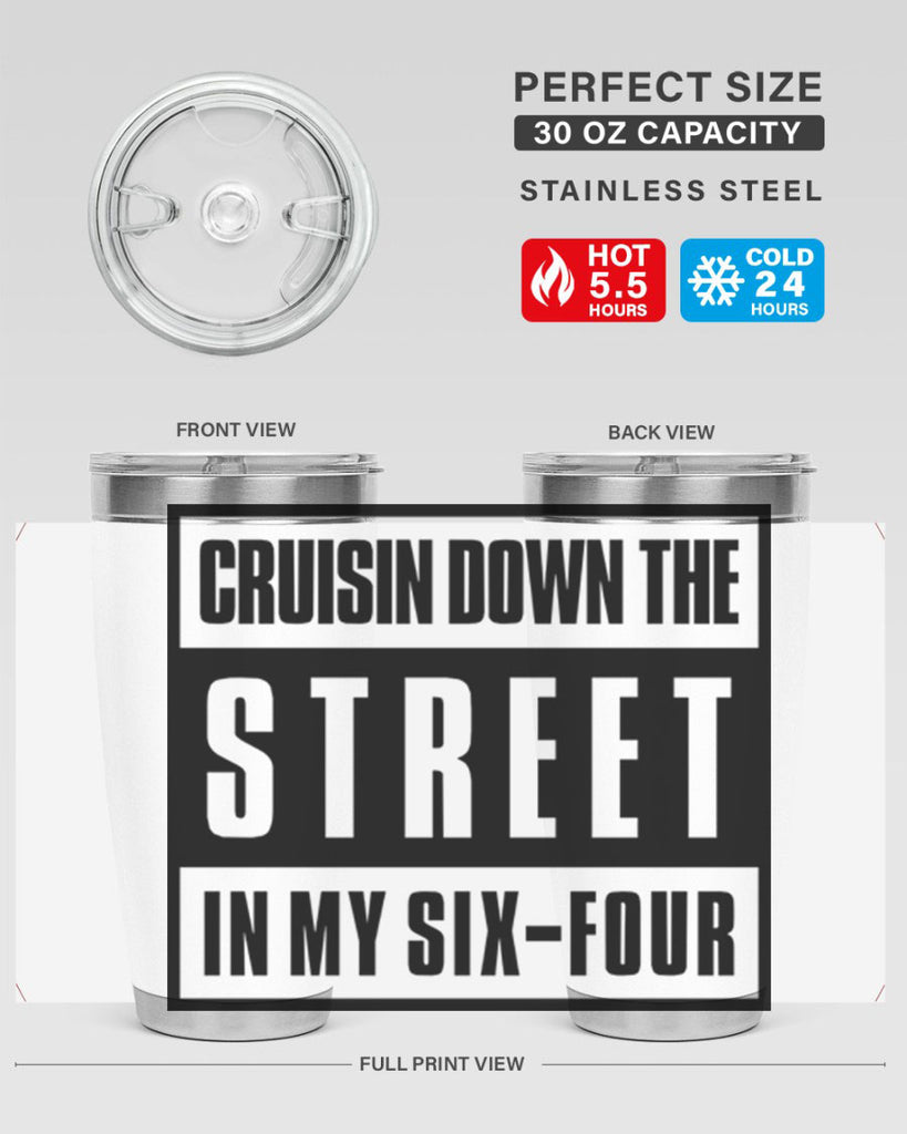 cruisin down the street 181#- black words phrases- Cotton Tank