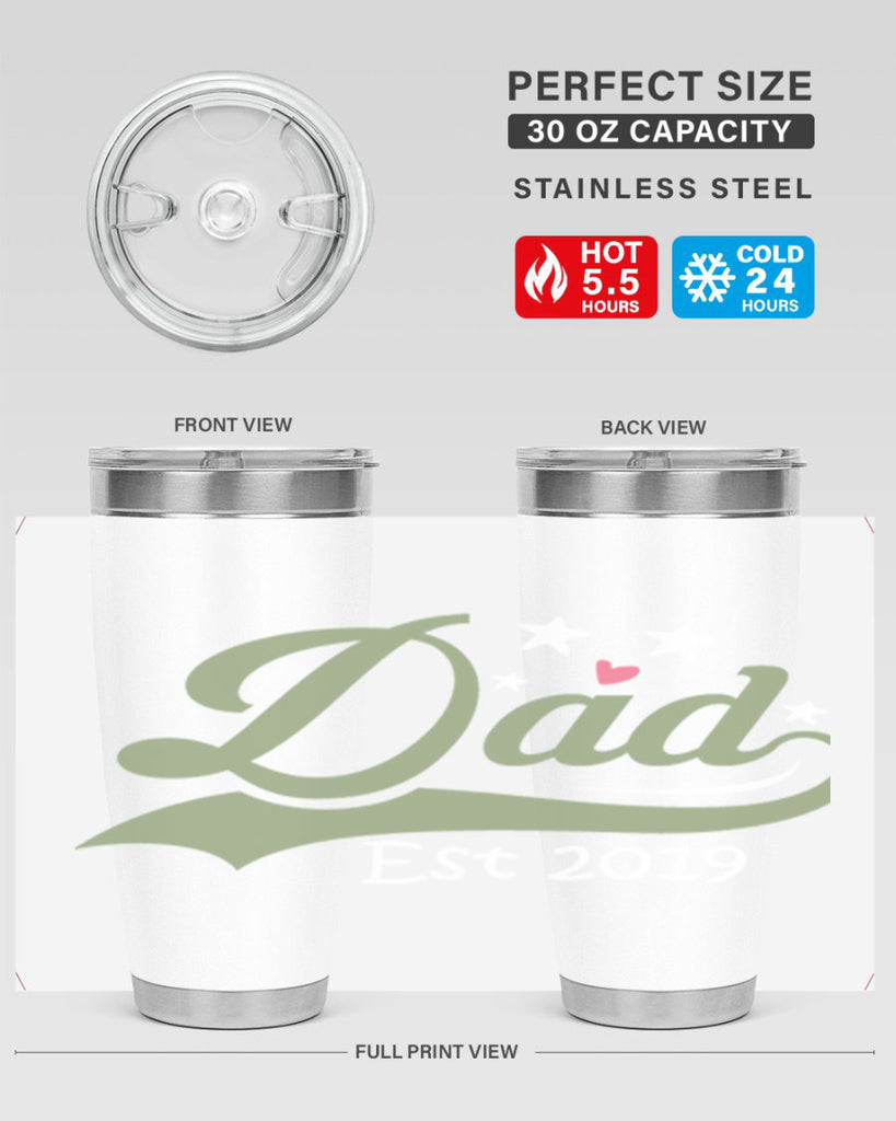 dad est 101#- fathers day- Tumbler