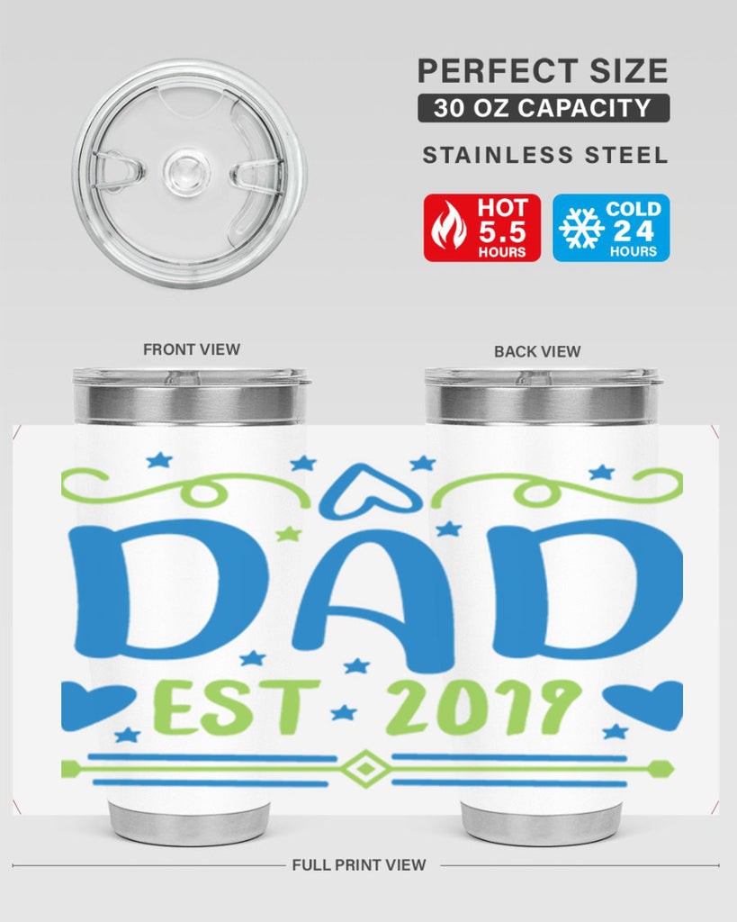 dad est 99#- fathers day- Tumbler