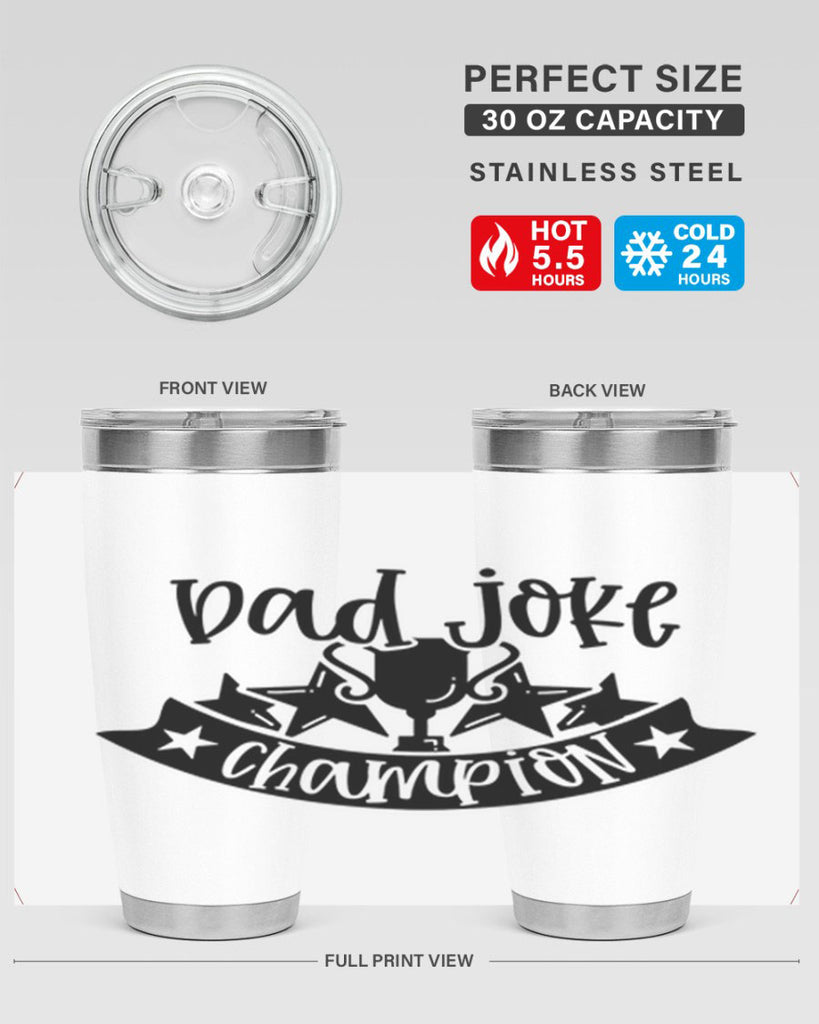 dad joke champion 66#- fathers day- Tumbler