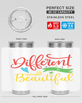 different is beautiful Style 11#- autism- Tumbler