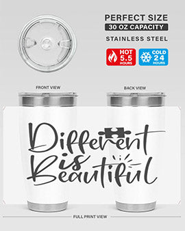 different is beautiful Style 12#- autism- Tumbler