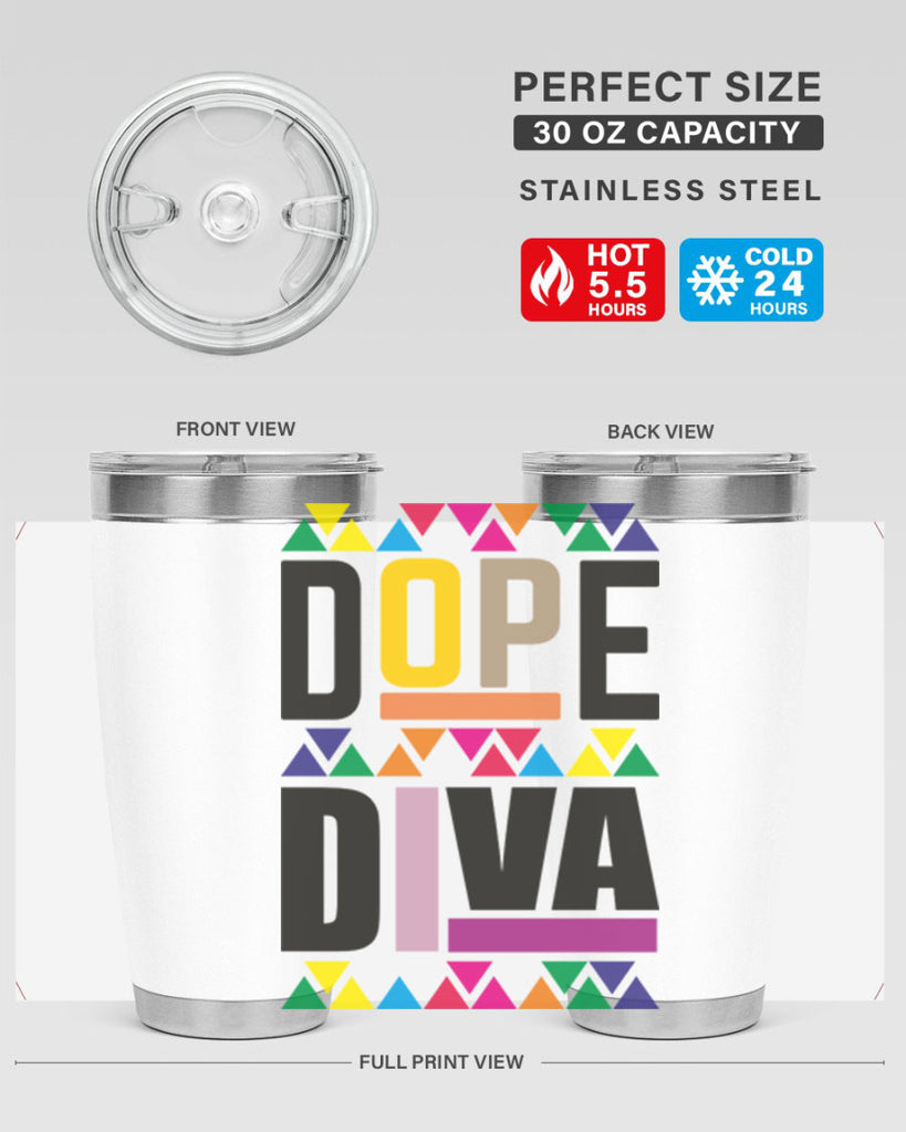dope diva- black words phrases- Cotton Tank
