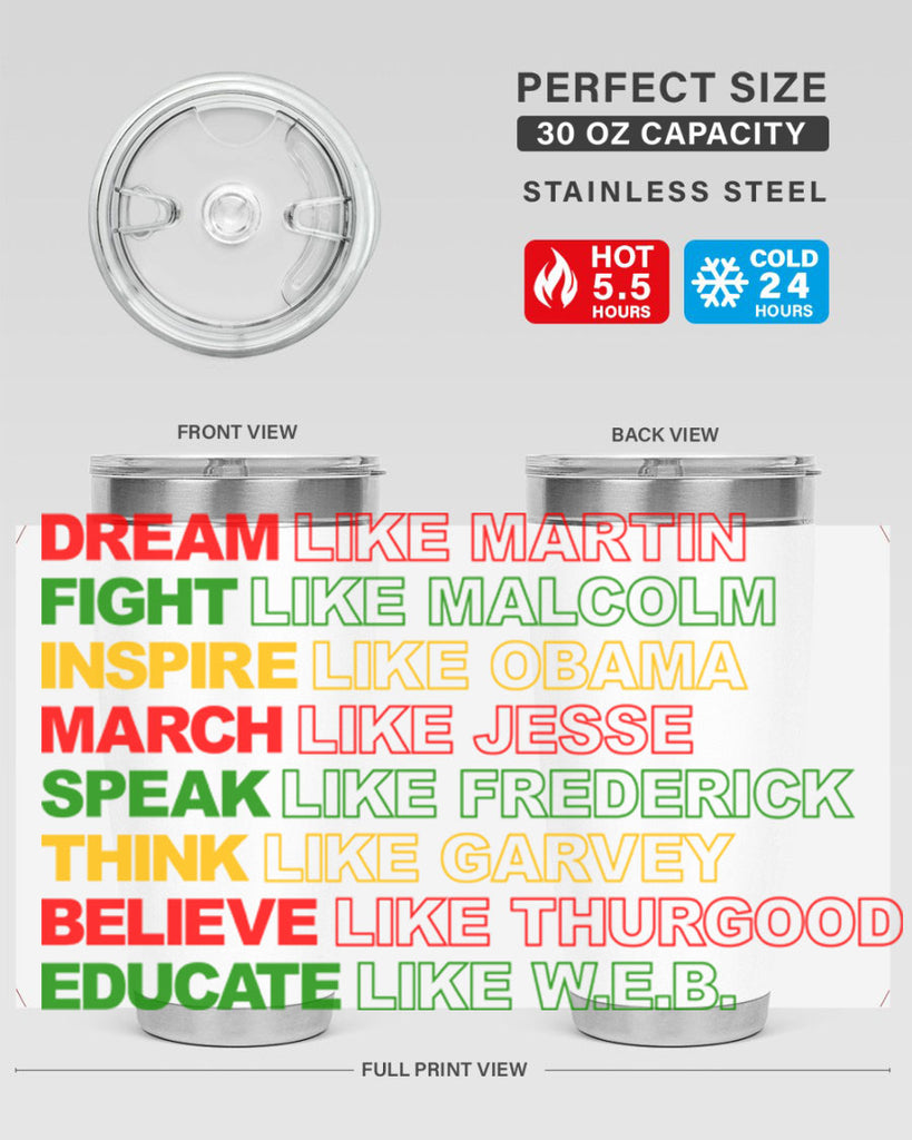 dream like martin 165#- black words phrases- Cotton Tank