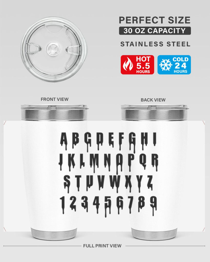 drip font 164#- black words phrases- Cotton Tank