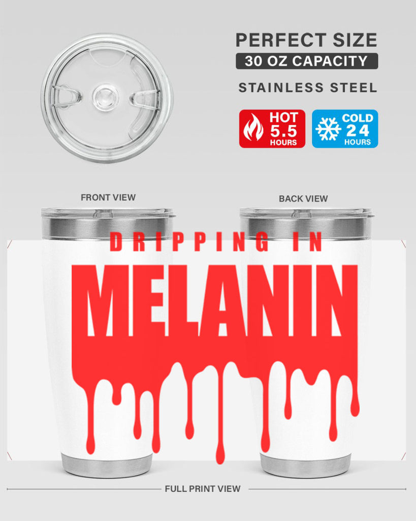 dripping in melanin 161#- black words phrases- Cotton Tank
