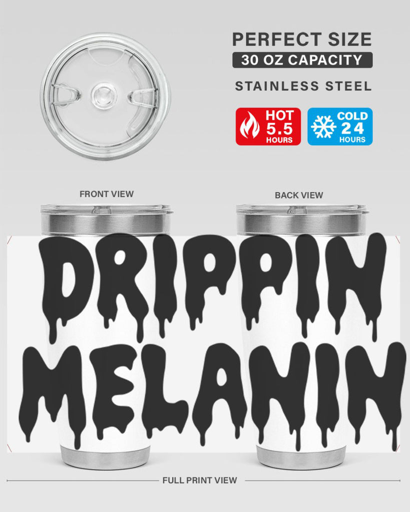 drippinmelanin  160#- black words phrases- Cotton Tank