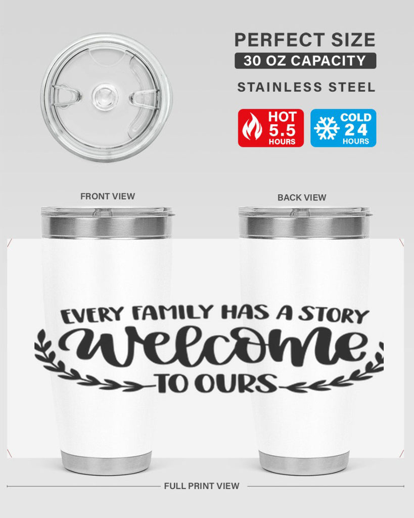 every family has a story welcome to ours 21#- home- Tumbler