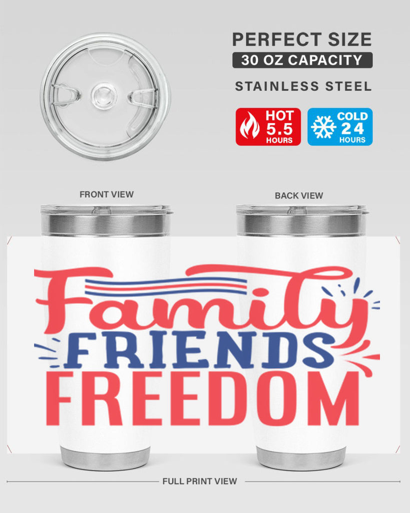family friends freedom Style 48#- Fourt Of July- Tumbler