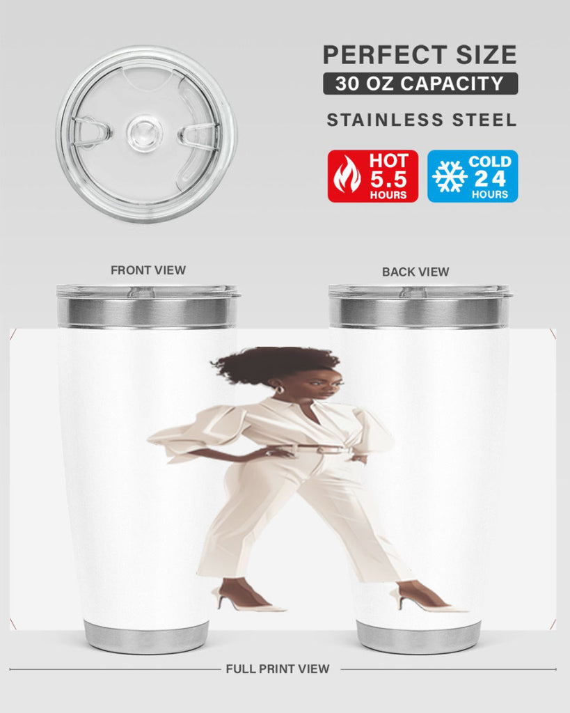 fashion girl in white 73#- fashion- Cotton Tank
