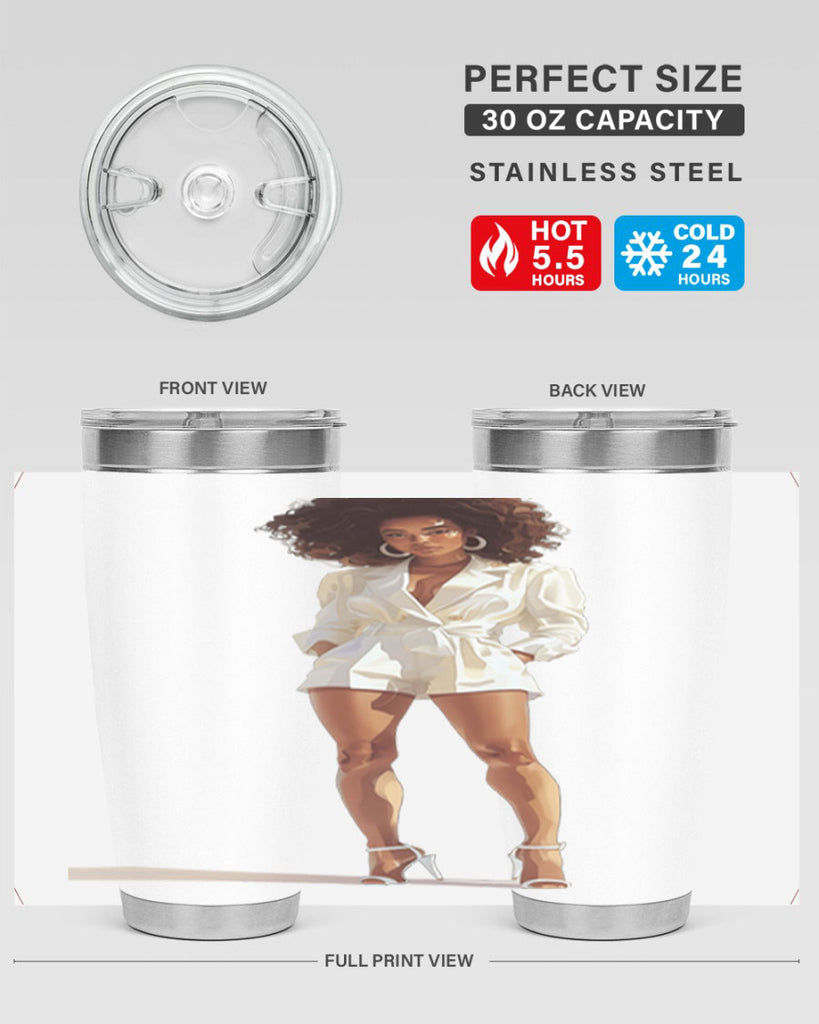fashion girl in white 74#- fashion- Cotton Tank