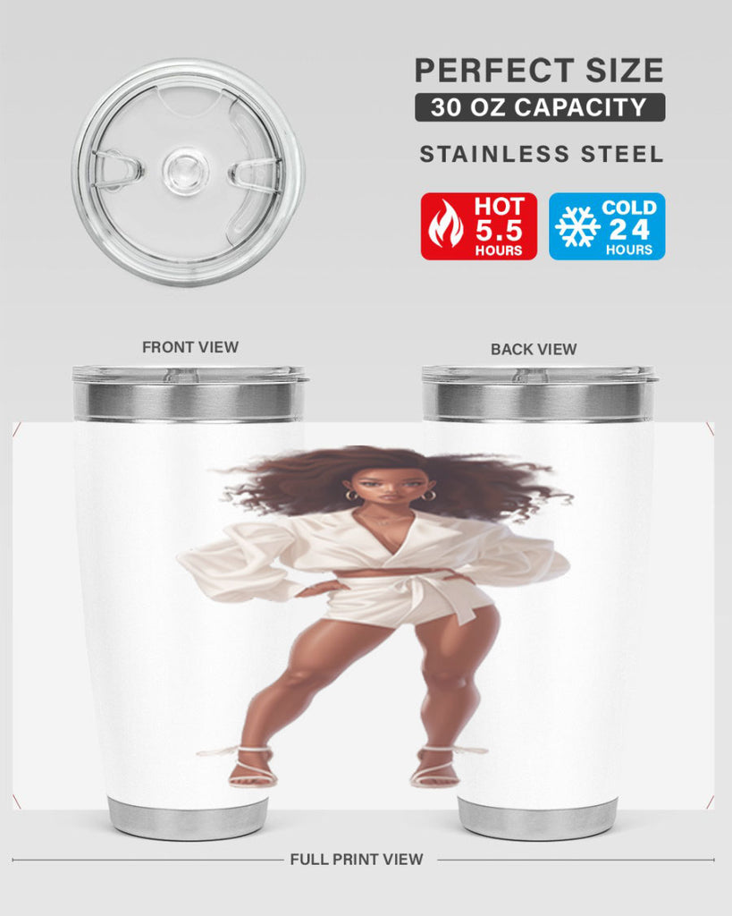 fashion girl in white 82#- fashion- Cotton Tank