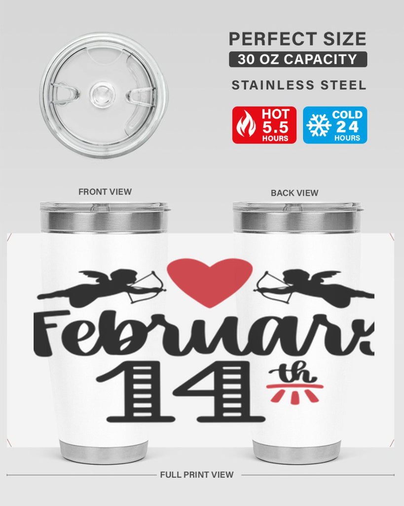 february th 28#- valentines day- Tumbler
