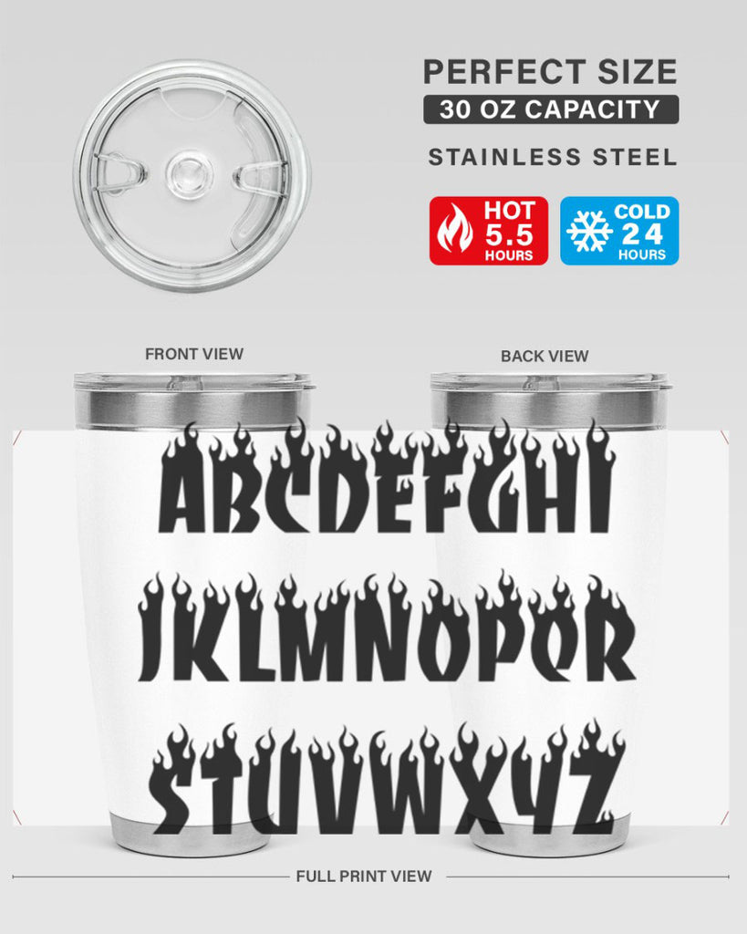flame font 153#- black words phrases- Cotton Tank