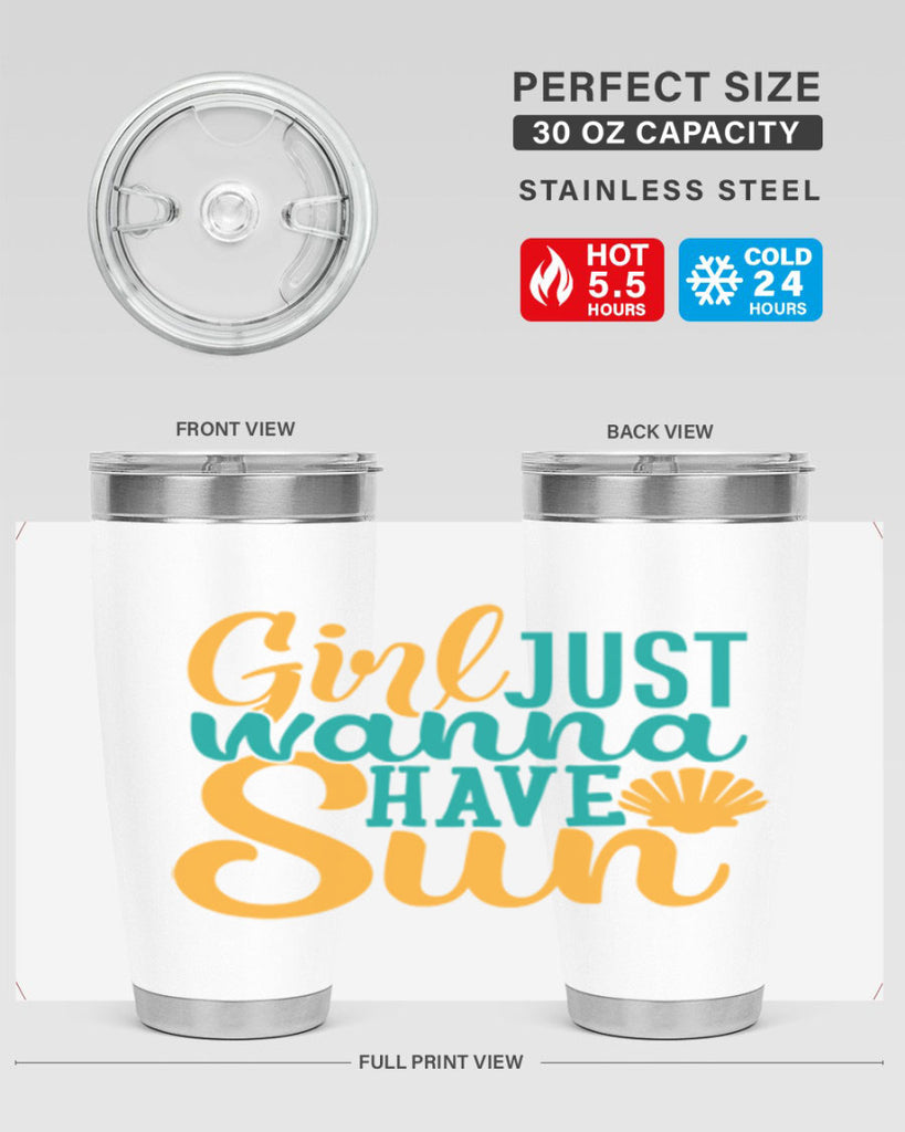 girls just wanna have sun Style 101#- summer- Tumbler