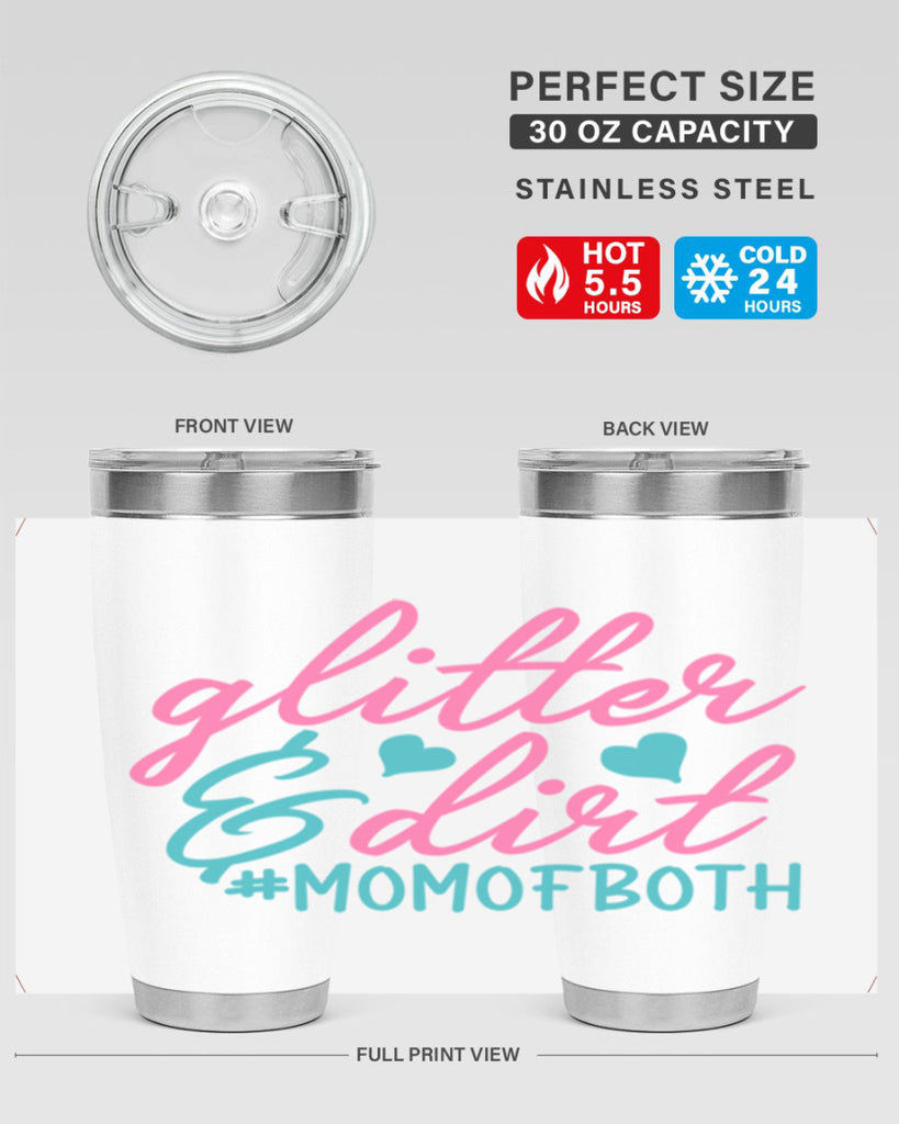 glitter dirt momofboth 265#- mom- Tumbler