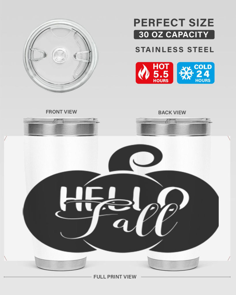 hello fall 275#- fall- Tumbler
