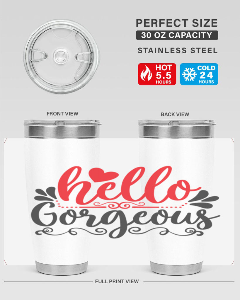 hello gorgeous Style 155#- make up- Tumbler