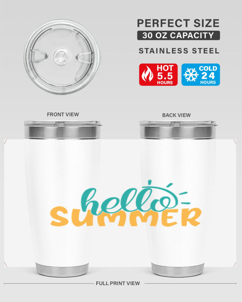 hello summer Style 97#- summer- Tumbler