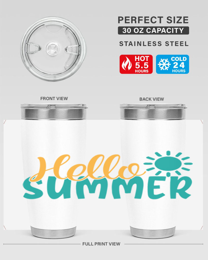 hello summer Style 98#- summer- Tumbler