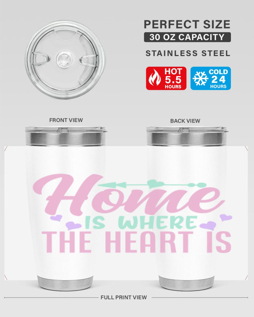 home is where the heart is 39#- home- Tumbler