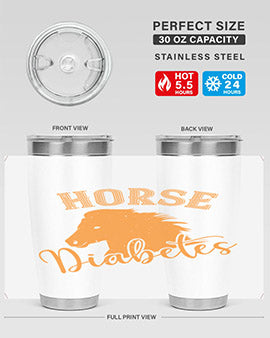 horse diabetes Style 34#- diabetes- Tumbler