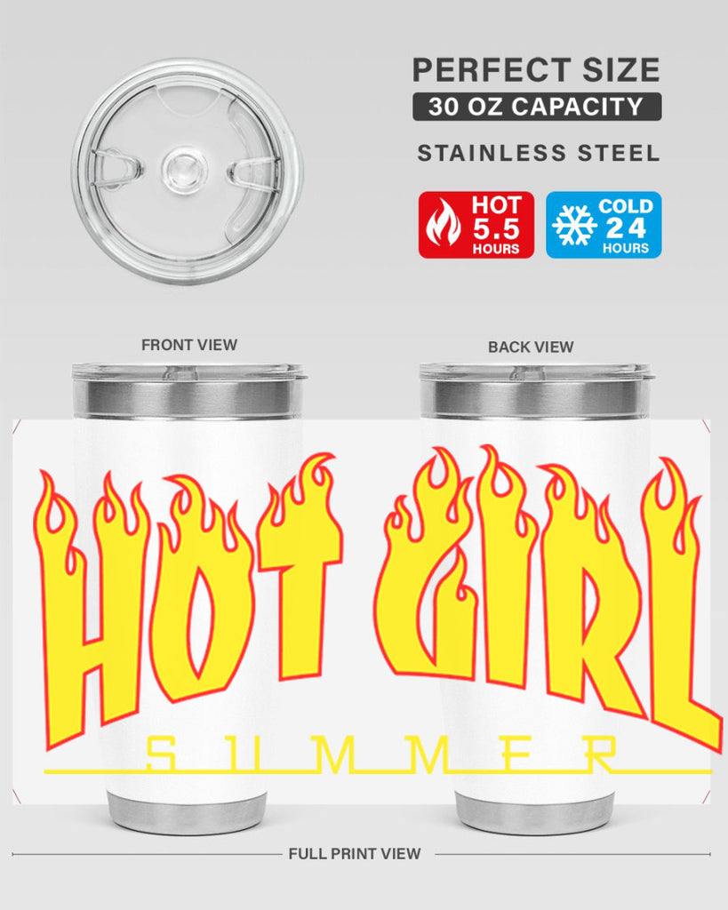 hot girl  summer fire 123#- black words phrases- Cotton Tank