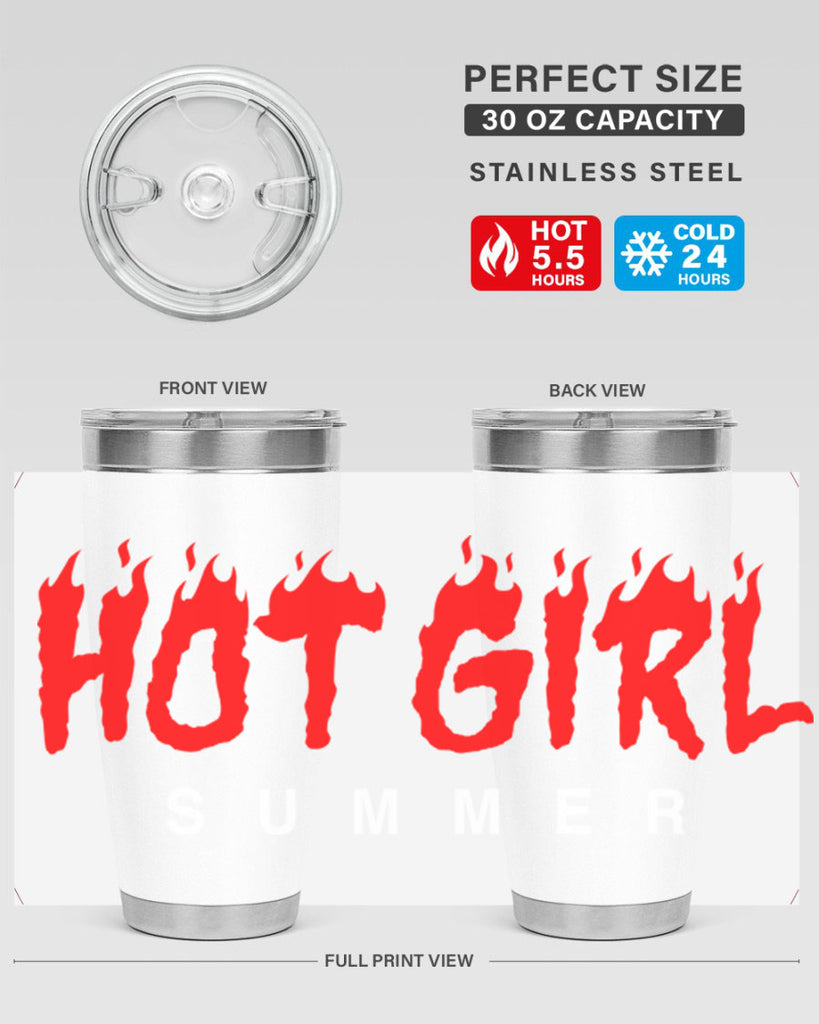 hot girl  summer fire 124#- black words phrases- Cotton Tank