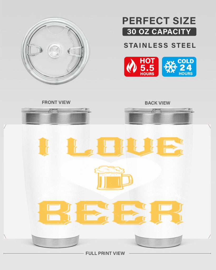 i love beer 74#- beer- Tumbler