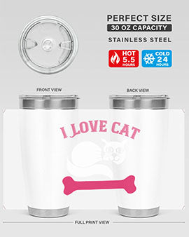 i love cat Style 55#- cat- Tumbler