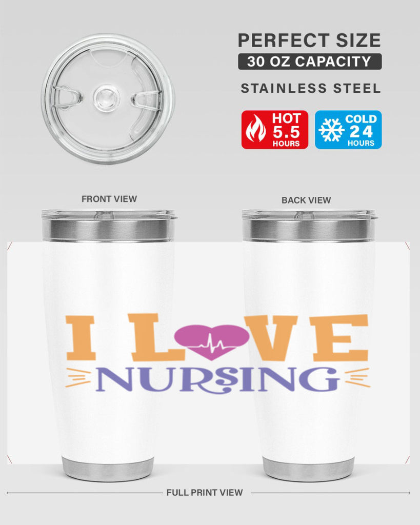 i love nursing Style 379#- nurse- tumbler