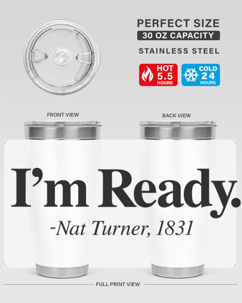 im  ready nat turner 110#- black words phrases- Cotton Tank